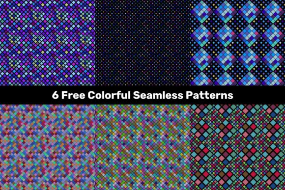 6 Free Colorful Seamless Patterns for Every Creative Project