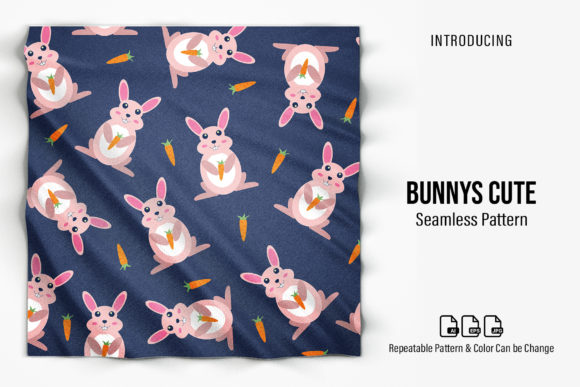 Bunnys Cute Patterns: A Versatile Digital Paper Set for Creative Projects