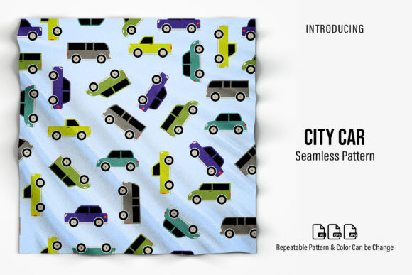 City Car Patterns for Creative Projects