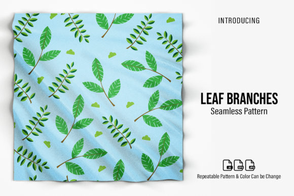 Leaf Branches Patterns for Digital Crafting