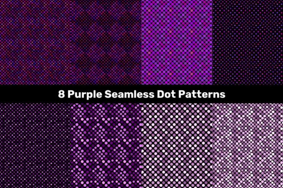 Making Sense of Pattern Design Resources: A Look at 8 Purple Seamless Dot Patterns