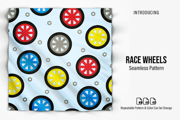 Race Wheels Patterns: A Versatile Digital Paper Set for Creatives and Entrepreneurs