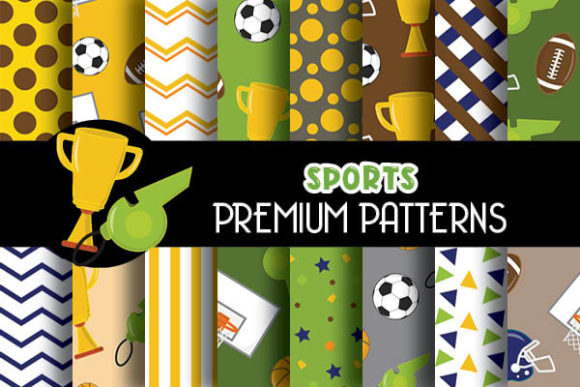 Sports Digital Papers Patterns