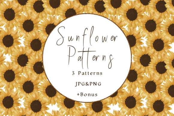 Sunflowers Patterns: A Versatile Creative Resource for Digital and Print Design