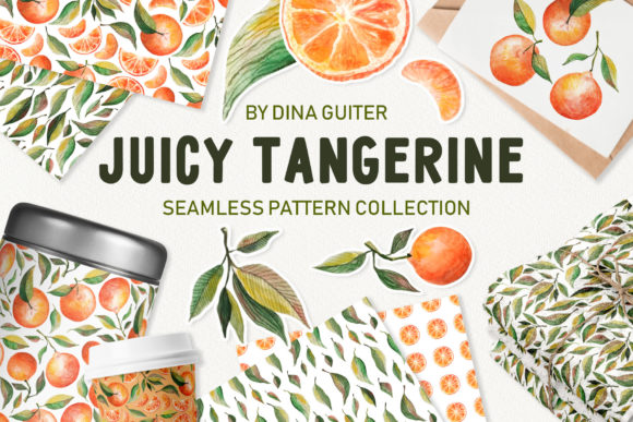 Watercolor Tangerine Seamless Patterns: A Fresh Perspective for Creative Projects